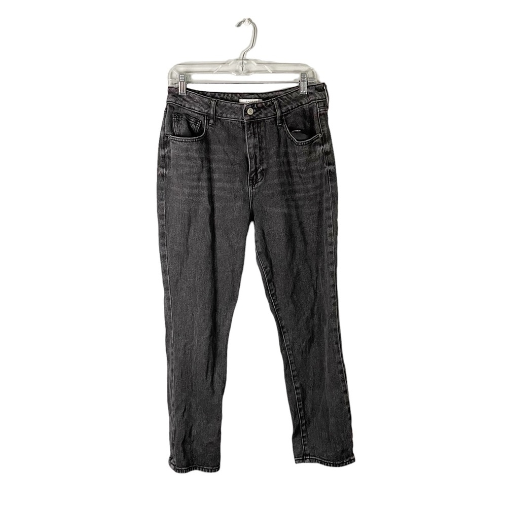 Pacsun Dark Wash Grey/Black Distressed Preppy Mom Jean Size 29 Casual Streetwear